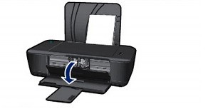 惠普4500打印机墨盒如何更换1