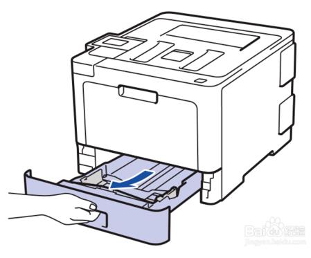 奔图p3010d打印机怎么装纸1