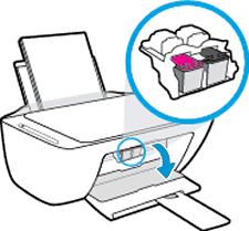 惠普d2468打印机墨盒怎么安装1