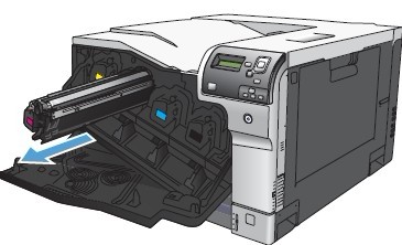 惠普5525打印机更换碳粉盒2