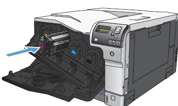 惠普5525打印机更换碳粉盒6