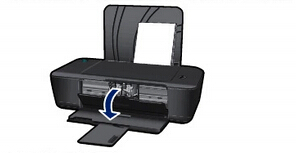 惠普4555打印机墨盒如何更换1