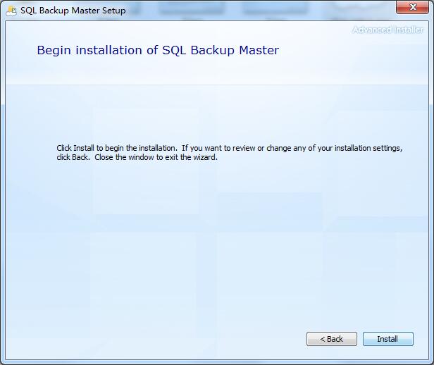 SQL Backup Master(文件备份软件)安装步骤4