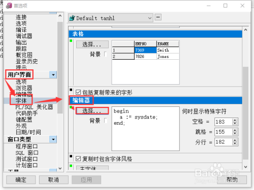 PLSQL Developer14汉化版调字体4