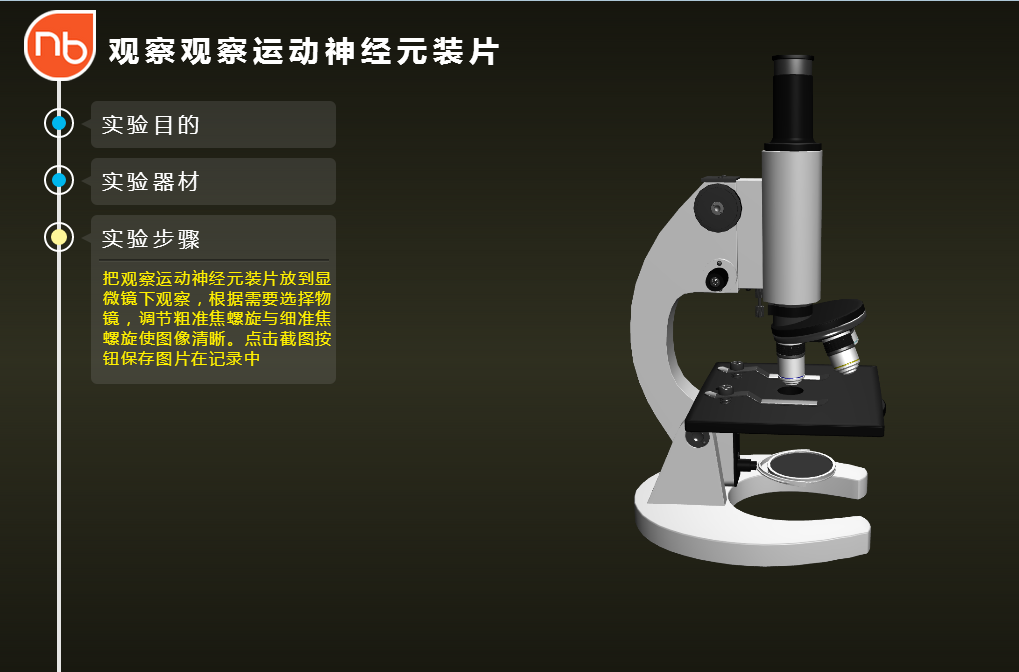 NB生物实验室初中版显微镜实验4