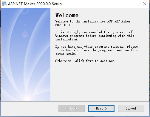 ASP.NET Maker 2021安装教程1