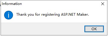 ASP.NET Maker 2021安装教程8