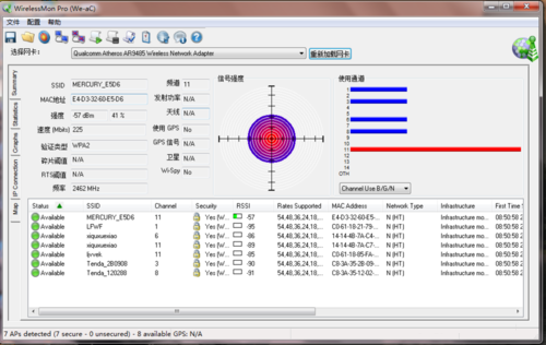 WirelessMon中文版检测wifi1